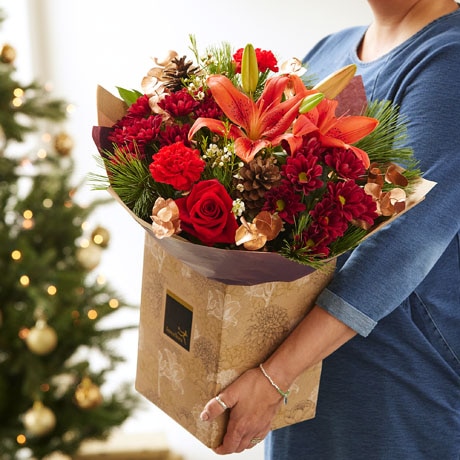 Bespoke Christmas Bouquet Flower Arrangement